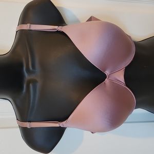 Soma Vanishing Back Full Coverage Lilac Blush Bra Size 34D